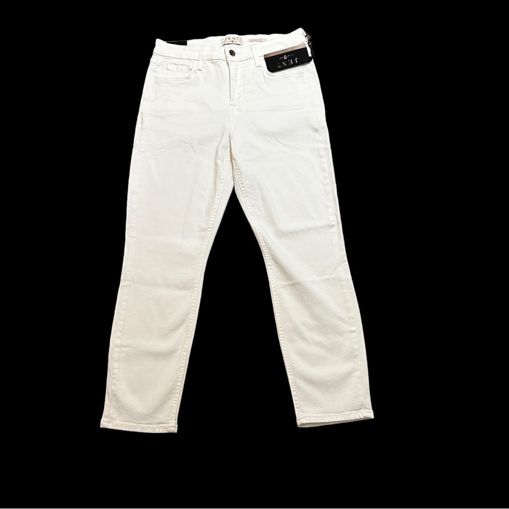 7 For All Mankind JEN7 Cropped Skinny Jeans New With Tags NWT Size 6 White - Picture 3 of 8